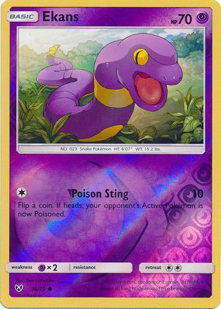 Shining Legends - 036/073 - Ekans - Reverse Holo