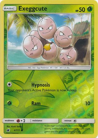 Crimson Invasion - 004/111 - Exeggcute - Reverse Holo