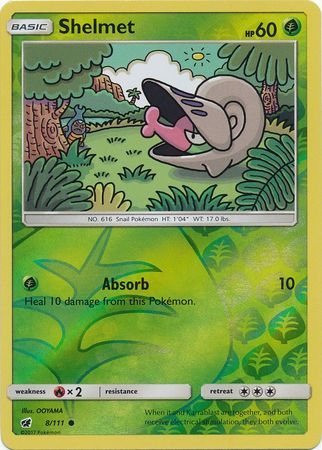 Crimson Invasion - 008/111 - Shelmet - Reverse Holo