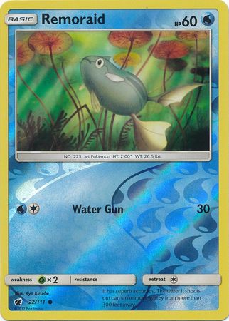 Crimson Invasion - 022/111 - Remoraid - Reverse Holo