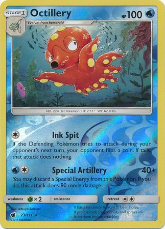 Crimson Invasion - 023/111 - Octillery - Reverse Holo