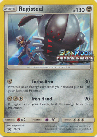 Black Star Promos - SM75 - Registeel - Pre-Release Holo