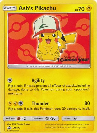 Black Star Promos - SM109 - Ash's Pikachu