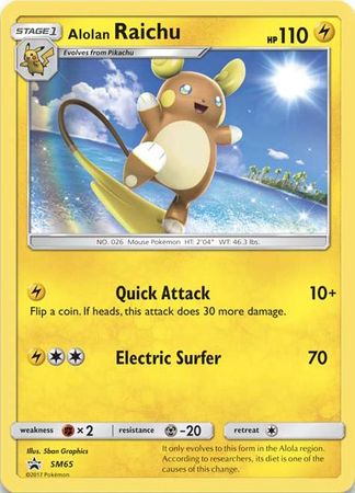 Black Star Promos - SM65 - Alolan Raichu - Holo