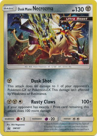 Black Star Promos - SM107 - Dusk Mane Necrozma - Holo