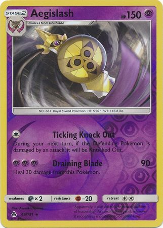 Forbidden Light - 049/131 - Aegislash - Reverse Holo