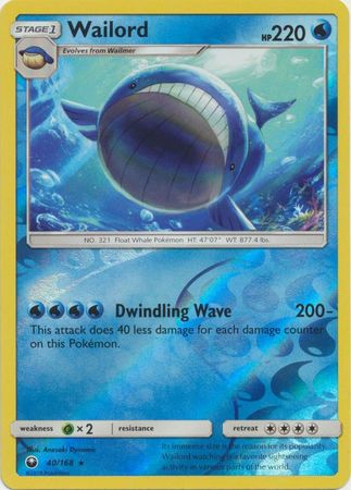 Celestial Storm - 040/168 - Wailord - Reverse Holo