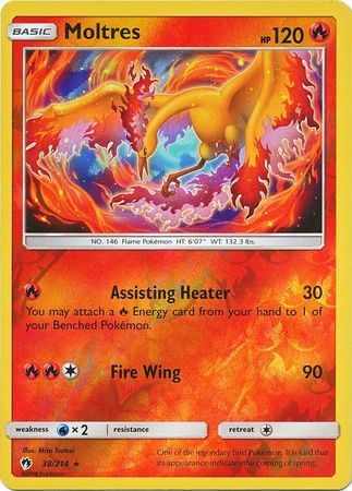 Lost Thunder - 038/214 - Moltres - Reverse Holo