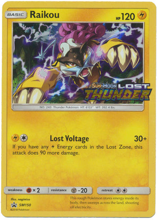 Black Star Promos - SM150 - Raikou - Pre-Release Holo