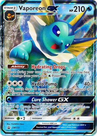 Black Star Promos - SM172 - Vaporeon GX