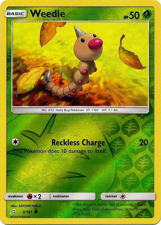 Team Up - 003/181 - Weedle - Reverse Holo