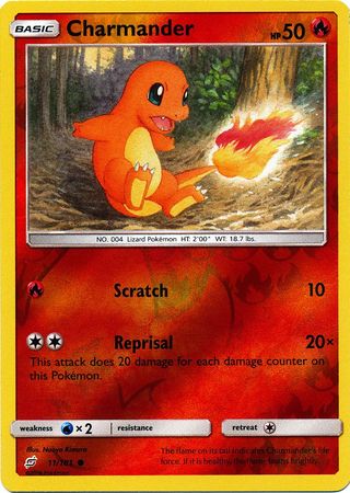 Team Up - 011/181 - Charmander - Reverse Holo