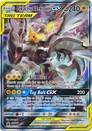 Black Star Promos - SM168 - Pikachu & Zekrom GX (Tag Team)