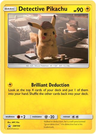 Black Star Promos - SM194 - Detective Pikachu - Holo