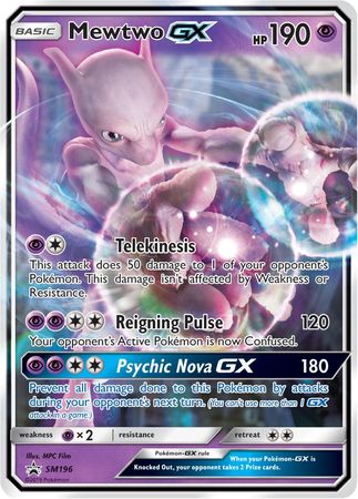 Black Star Promos - SM196 - Mewtwo GX