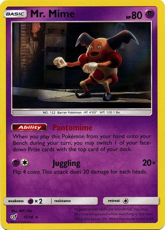 Detective Pikachu - 11/18 - Mr. Mime - Holo