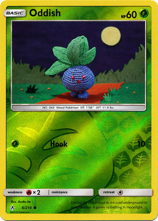 Unbroken Bonds - 006/214 - Oddish - Reverse Holo
