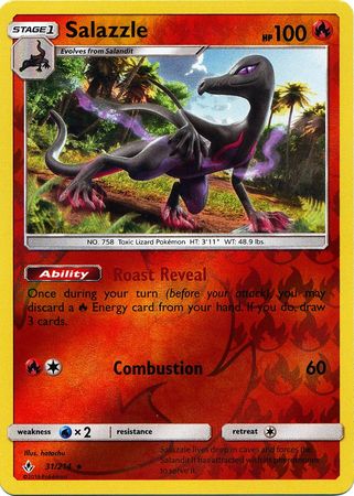 Unbroken Bonds - 031/214 - Salazzle - Reverse Holo