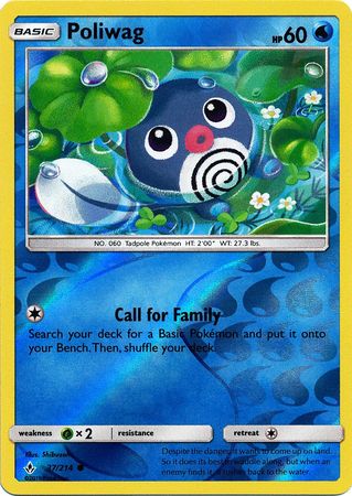 Unbroken Bonds - 037/214 - Poliwag - Reverse Holo
