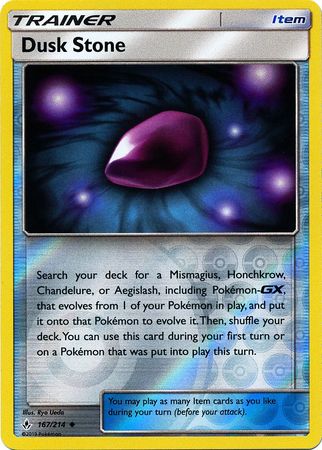 Unbroken Bonds - 167/214 - Dusk Stone - Reverse Holo