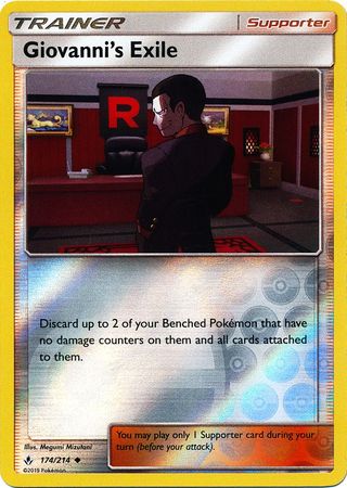 Unbroken Bonds - 174/214 - Giovanni's Exile - Reverse Holo