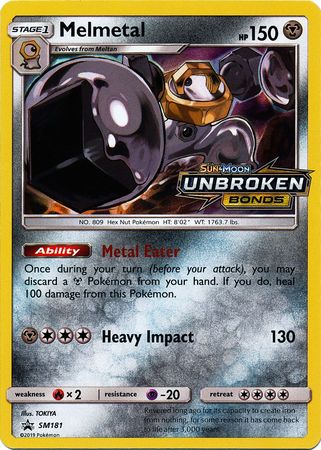 Black Star Promos - SM181 - Melmetal - Pre-Release Holo