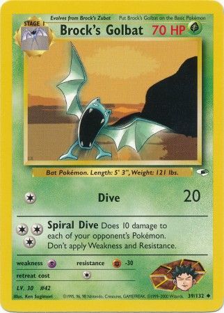 Gym Heroes - 039/132 - Brock's Golbat
