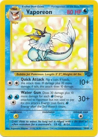 Jungle - 028/064 - Vaporeon