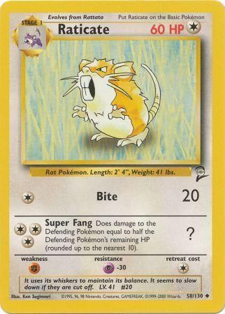 Base Set 2 - 058/130 - Raticate