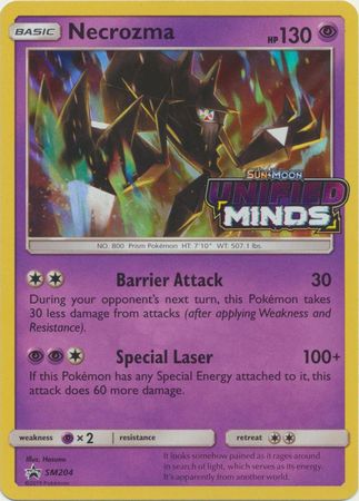 Black Star Promos - SM204 - Necrozma - Pre-Release Holo