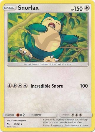 Hidden Fates - 050/068 - Snorlax