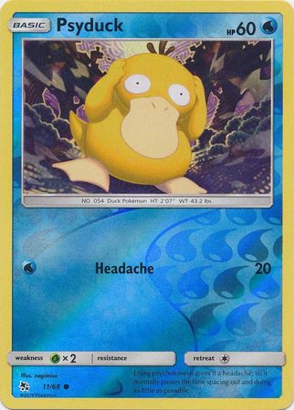 Hidden Fates - 011/068 - Psyduck - Reverse Holo