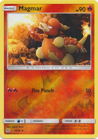 Hidden Fates - 010/068 - Magmar - Reverse Holo