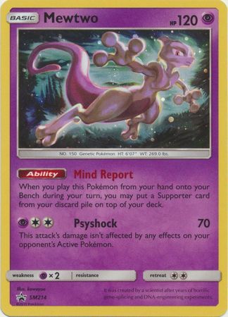 Black Star Promos - SM214 - Mewtwo - Holo