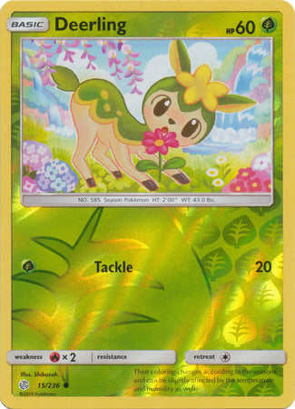 Cosmic Eclipse - 015/236 - Deerling - Reverse Holo