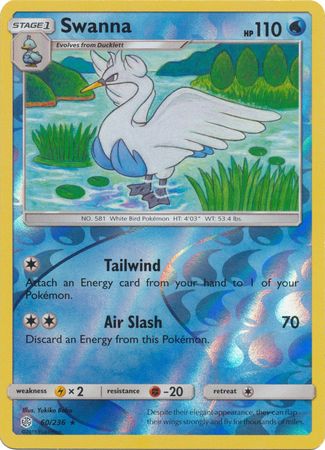 Cosmic Eclipse - 060/236 - Swanna - Reverse Holo