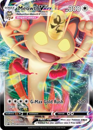 Black Star Promos - SWSH005 - Meowth VMAX