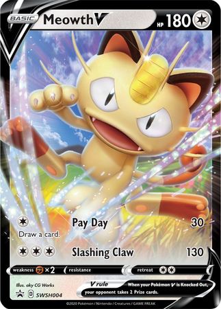 Black Star Promos - SWSH004 - Meowth V