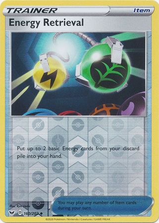 Sword & Shield - 160/202 - Energy Retrieval - Reverse Holo