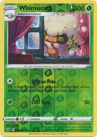 Sword & Shield - 006/202 - Whimsicott - Reverse Holo