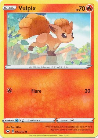 Sword & Shield - 022/202 - Vulpix