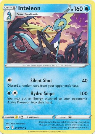Sword & Shield - 059/202 - Inteleon