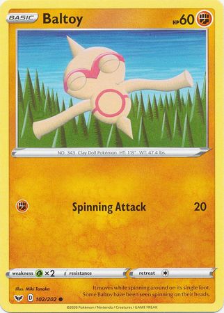 Sword & Shield - 102/202 - Baltoy
