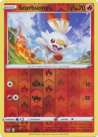 Sword & Shield - 031/202 - Scorbunny - Reverse Holo