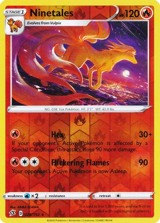 Rebel Clash - 025/192 - Ninetales - Reverse Holo