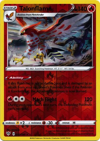 Darkness Ablaze - 032/189 - Talonflame - Reverse Holo