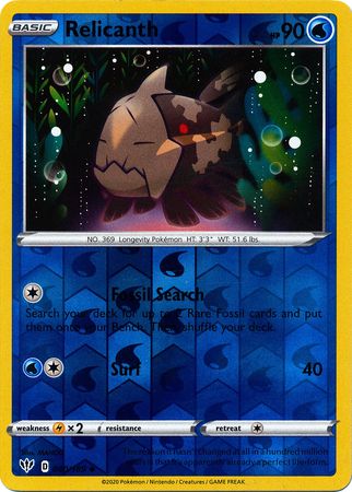 Darkness Ablaze - 040/189 - Relicanth - Reverse Holo