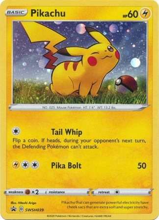 Black Star Promos - SWSH039 - Pikachu - Holo