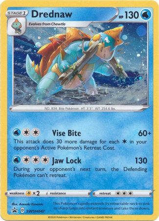 Black Star Promos - SWSH047 - Drednaw - Holo