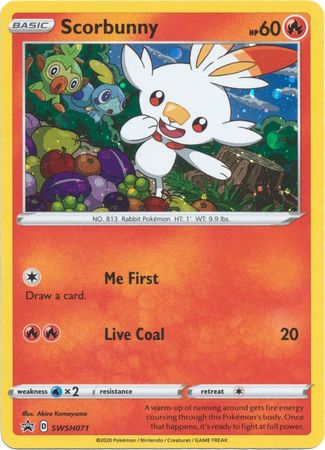 Black Star Promos - SWSH071 - Scorbunny - Holo
